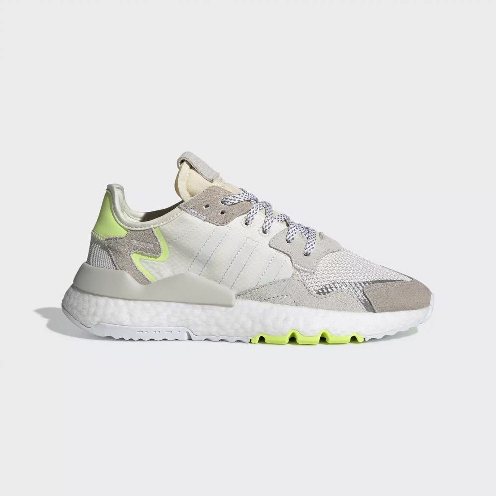 Adidas Nite Jogger Tenis Blancos Para Mujer (MX-10413)